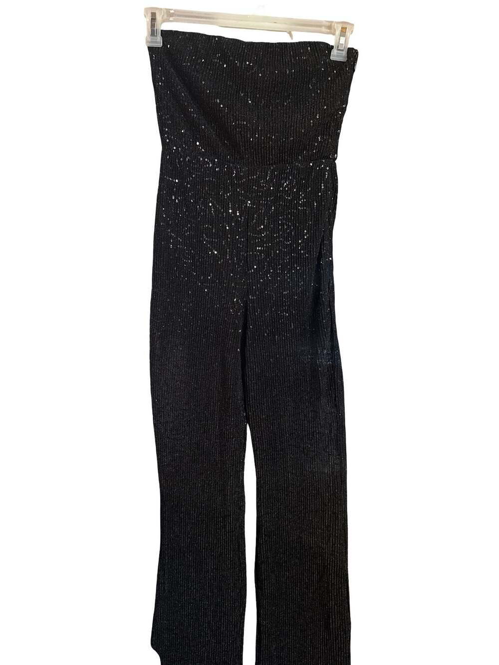 Wild Fable Black Sequin Bandeau Jumpsuit